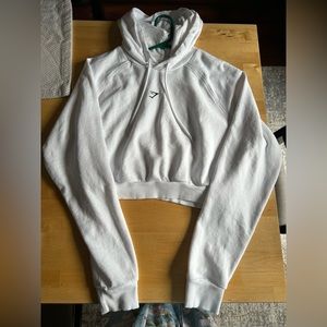 Medium white gym shark hoodie size
